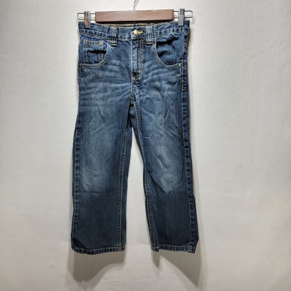 Wrangler Retro Jeans Boys Size 7 Regular Blue Relaxed Bootcut Western